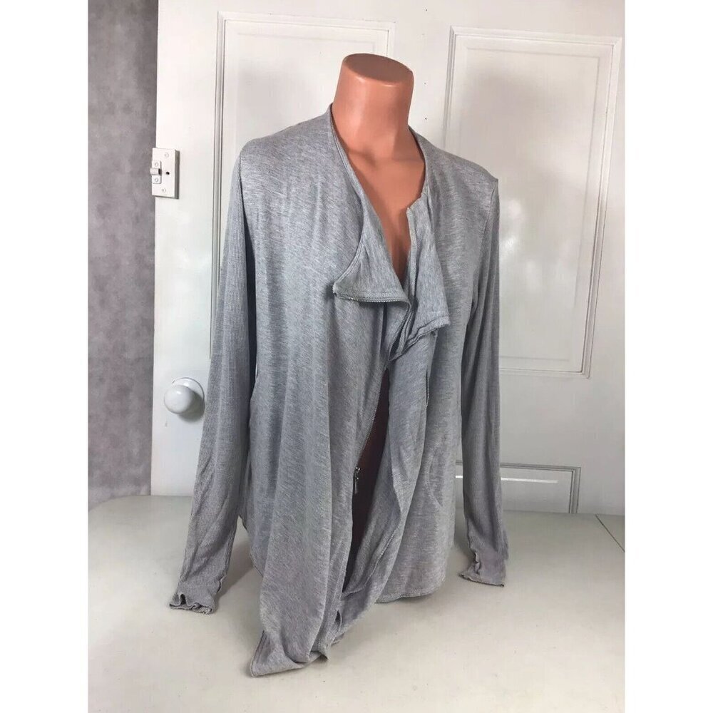 FEEL THE PIECE Cardigan Top Zip Closure Womens Large